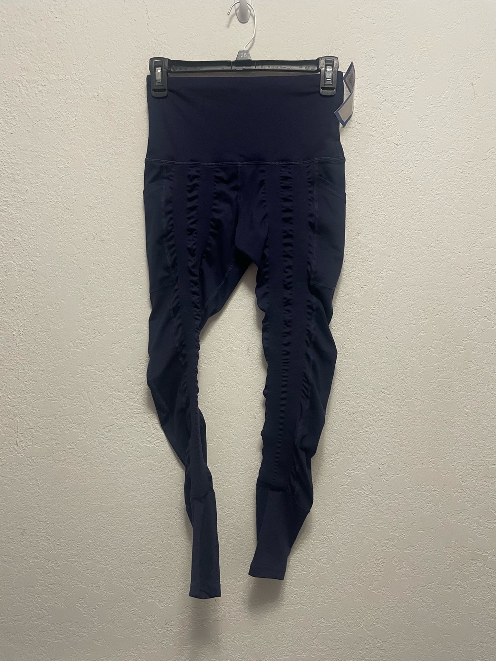 Sweetflexx Resistance Leggings Navy Hi Rise Pockets Sculpt Activewear Sz 6 NEW